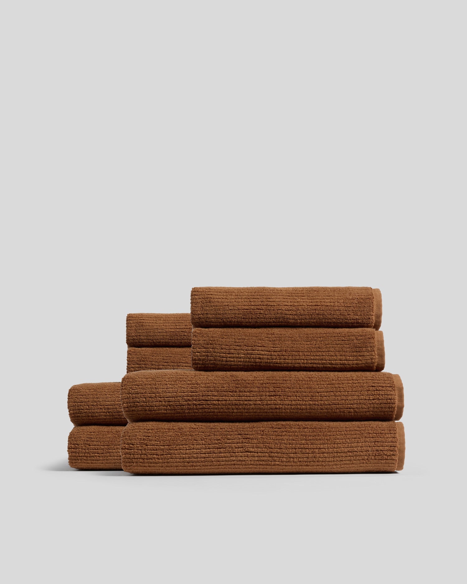 4+4 Soft Rib Bath Bundle - Tobacco
