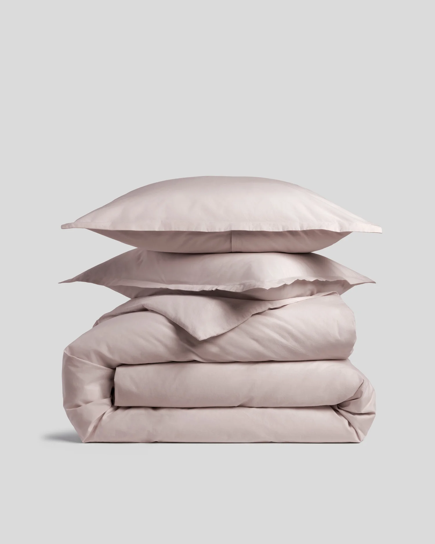 Brushed Cotton Duvet Cover Set - Blush F/Q