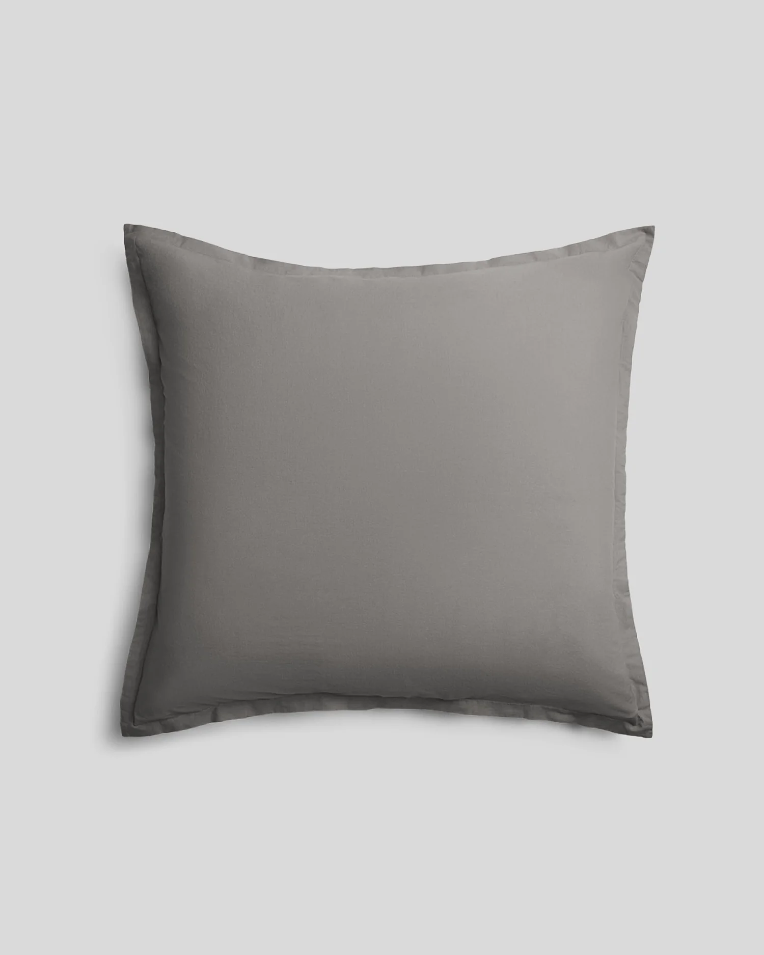 Brushed Cotton Euro Sham (Pebble)