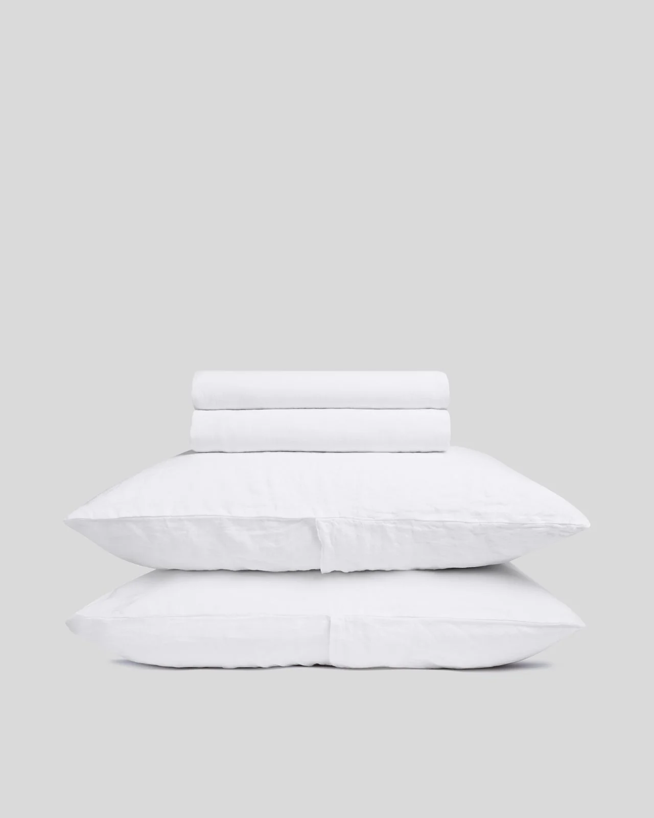 Linen Sheet Set - White F/Q