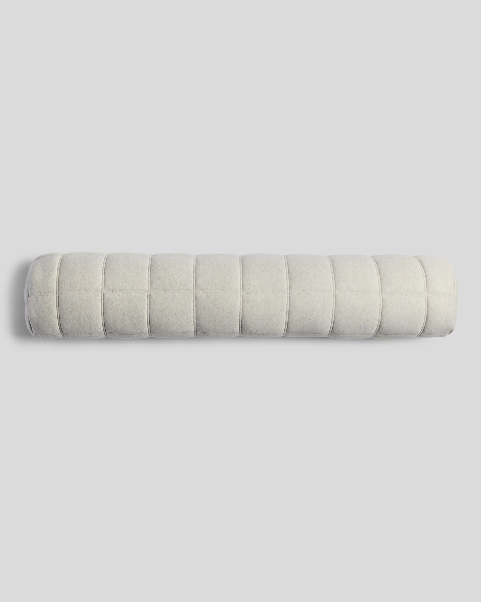 Linen Tencel Jersey Bolster Pillow Cover - FINAL SALE (Heathered Oatmeal)
