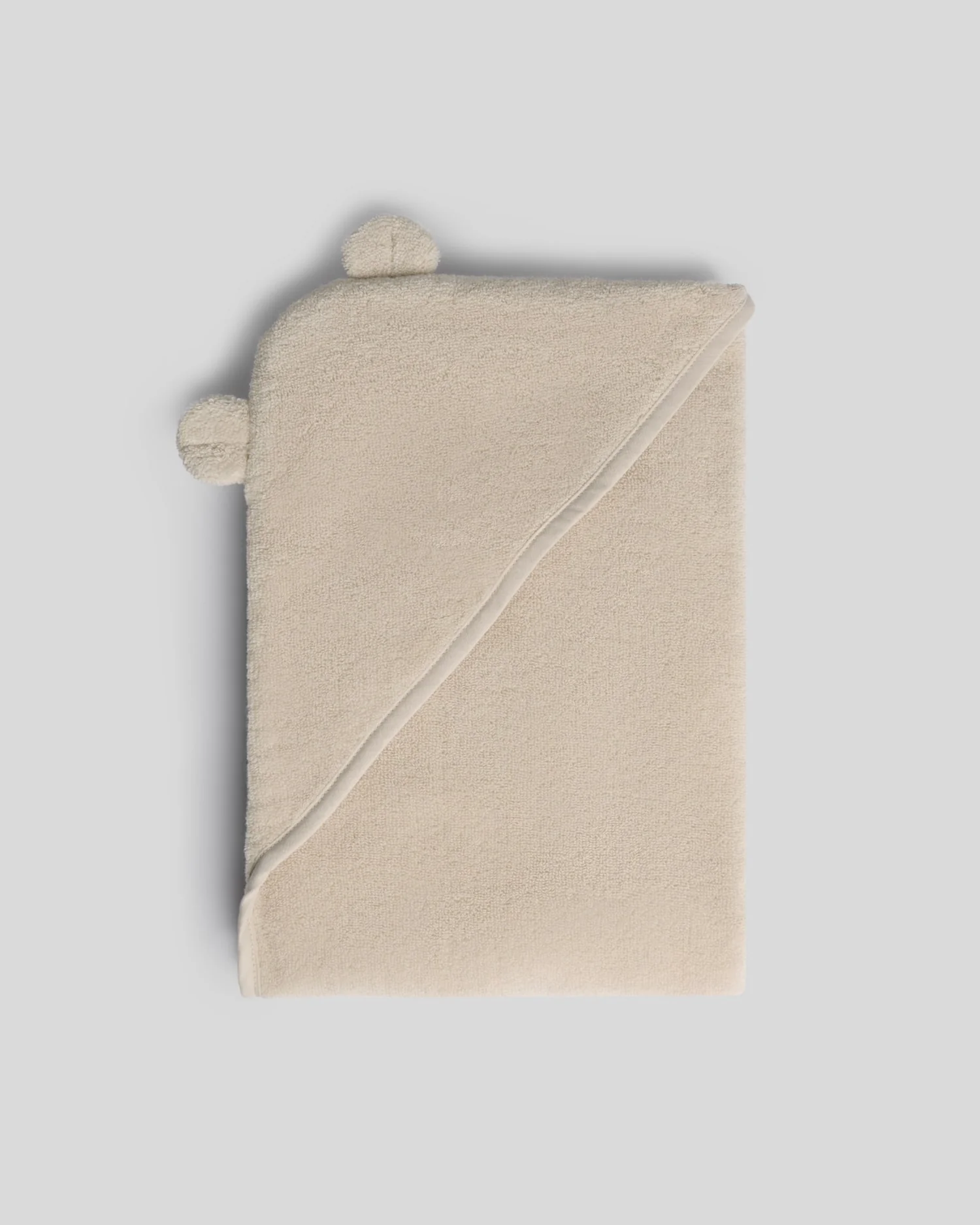 Organic Hooded Baby Towel with Ears (Natural)