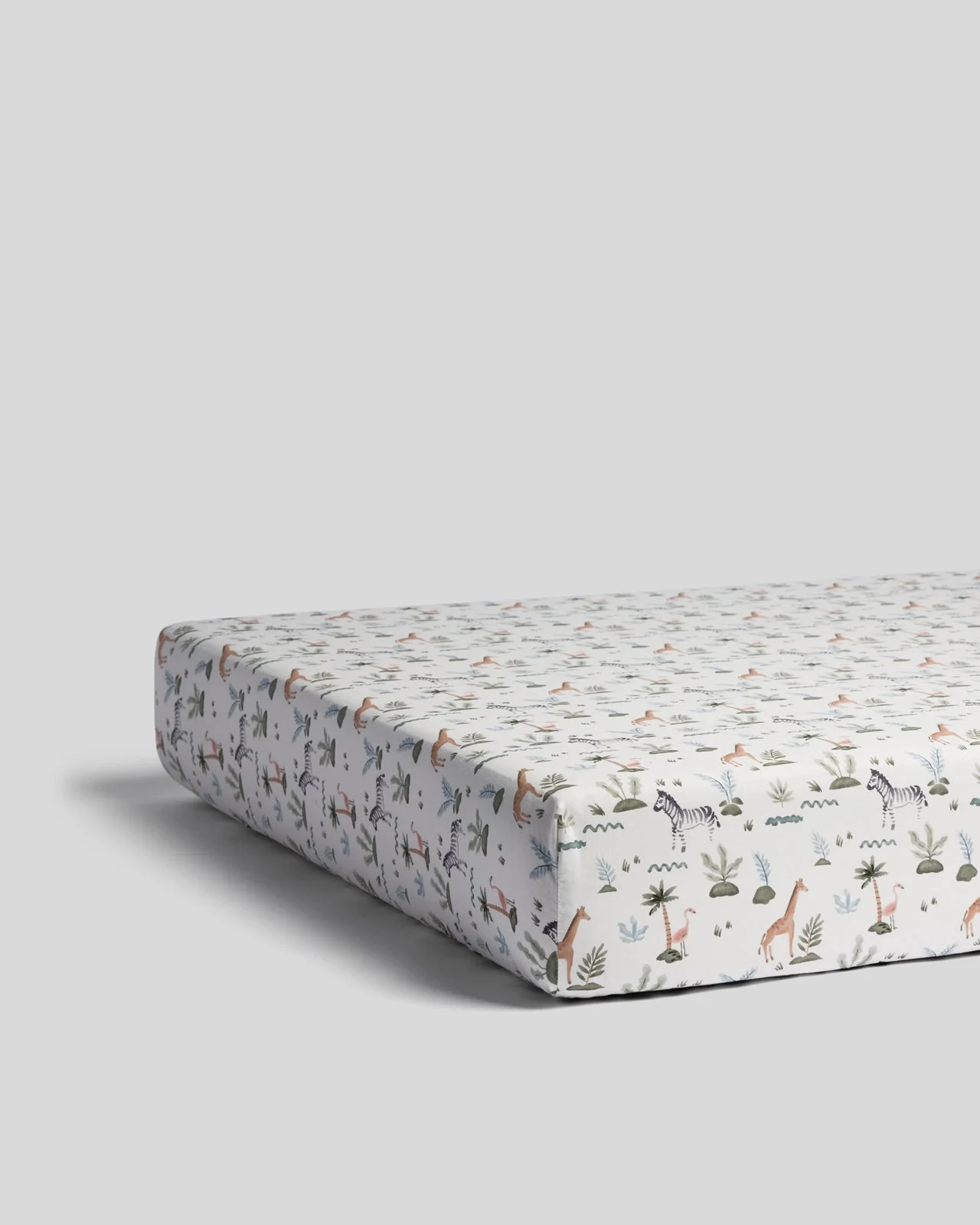 Percale Crib Sheet (Animal Print)