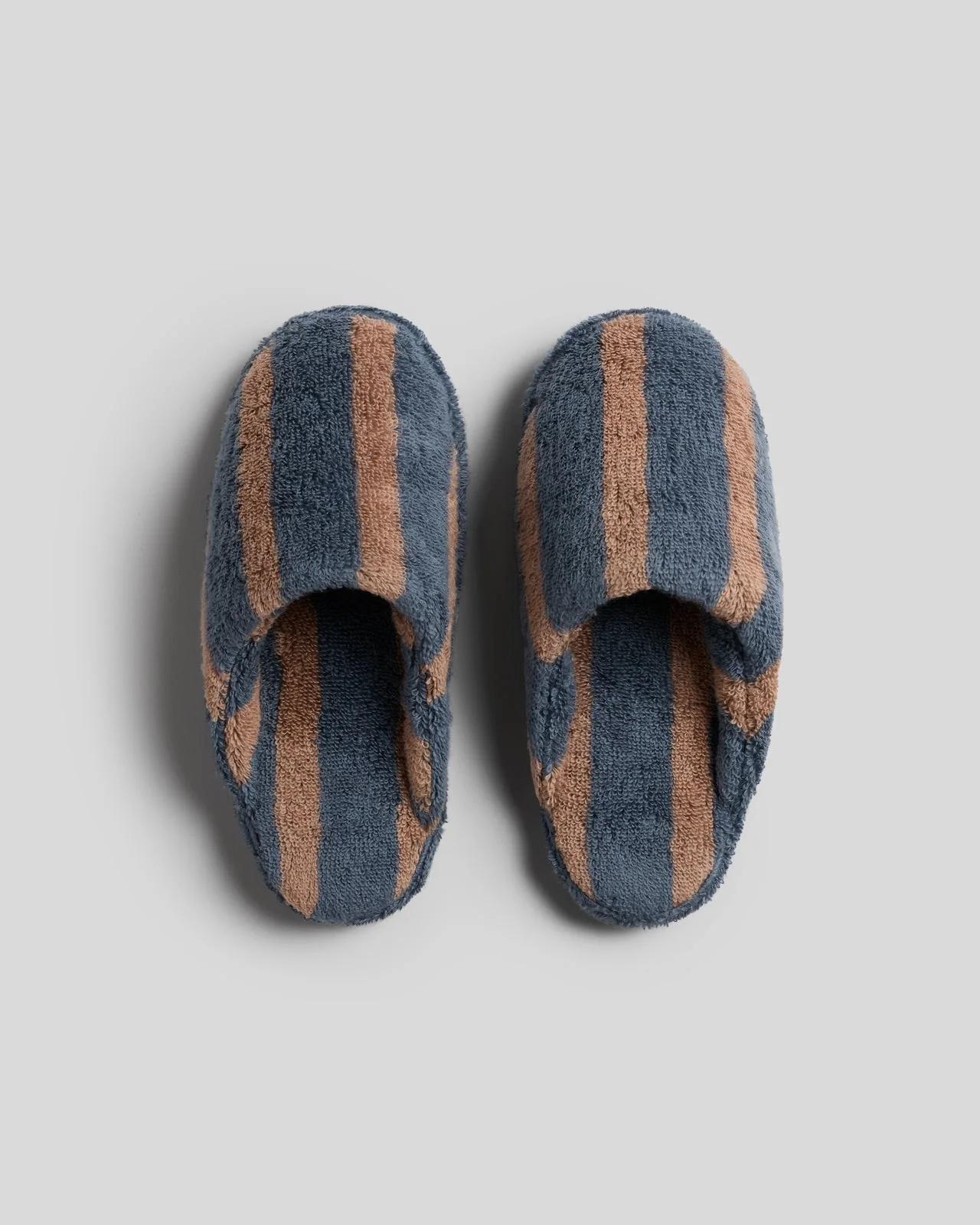 Terry Stripe Slippers - FINAL SALE (Dusk and Adobe)